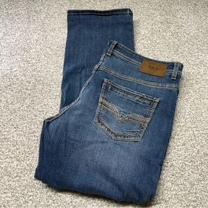 NWOT Men’s BKE Tyler Medium Wash Durable Denim Tough Wear Bootcut Jeans Sz 38x30